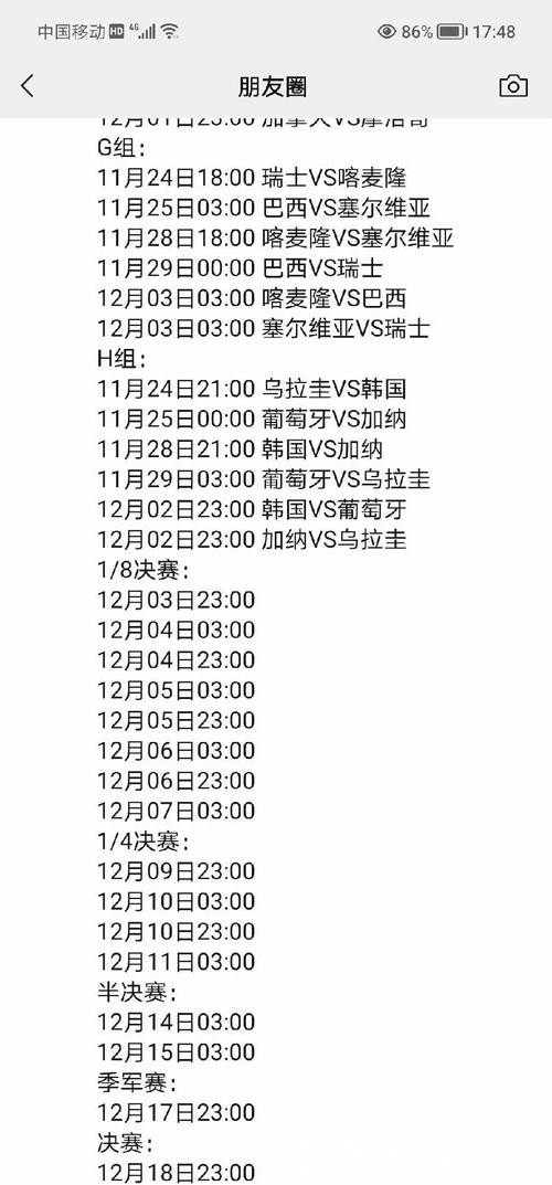 2022世界杯全程比赛计划与精彩解析 2022世界杯全程比赛计划与精彩解析