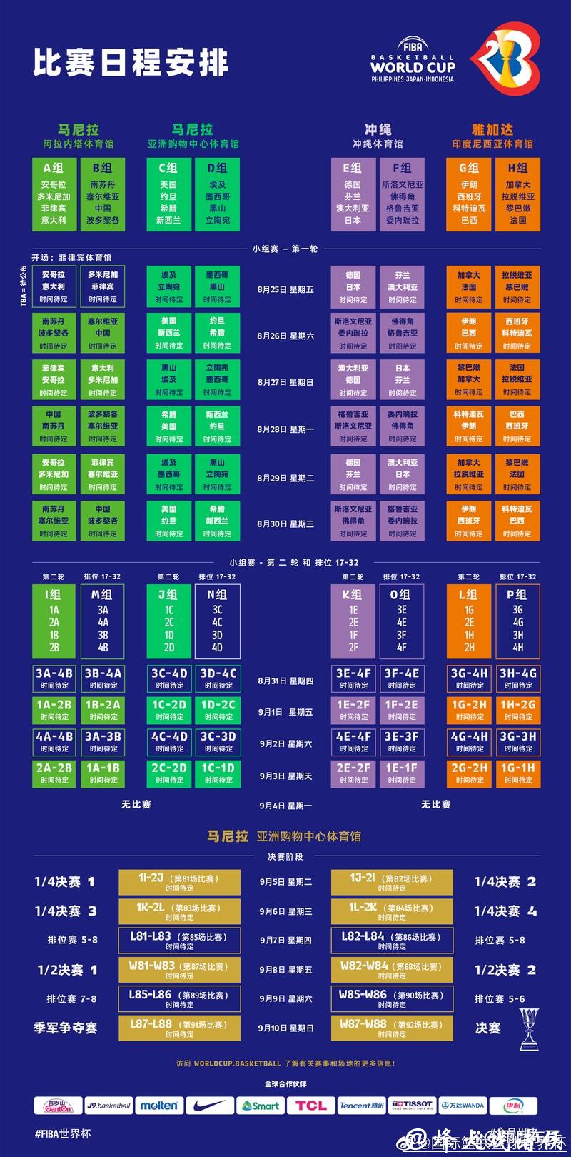 2023世界杯赛程安排及详细解析 2023世界杯赛程安排及详细解析